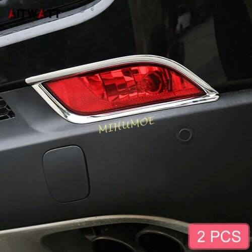 For Jeep Compass 2017-2022 Chrome Rear Bumper Reflector Fog Light Lamp Cover