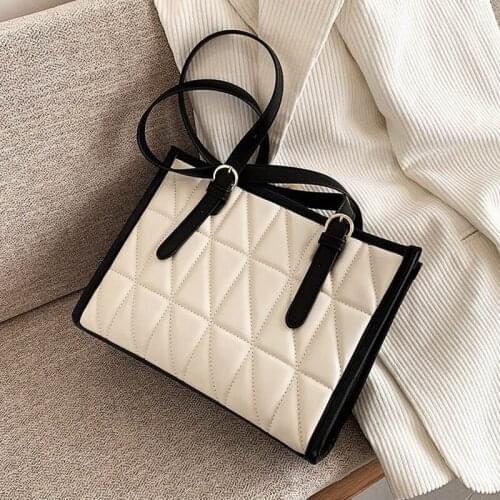 Women Shopper Shoulder Bags Trendy Totes Shoulder Bags For Women 2021 New Wave Style Handbag And Purse Quilted Leather Bag