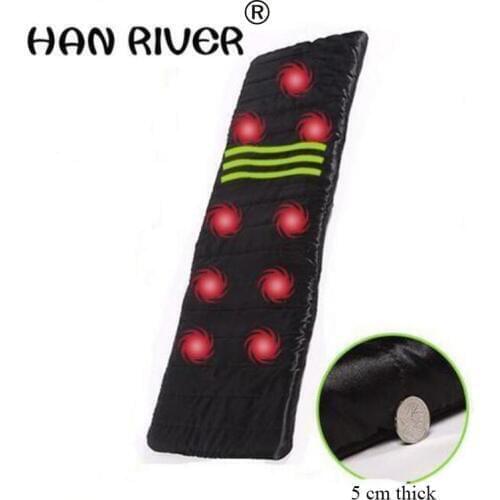 Household foldable Massage Mattress Sleep Beauty Spa Heating Vibrating Head Neck Leg Massager Bed Cushion Massage Therapy Mat