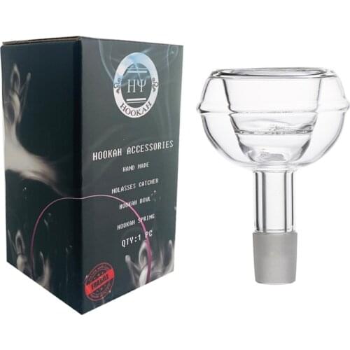 Double Glass Bowl Shisha Head Hookah Tobacco Bowl With Charcoal Holder All Glass hookah Shisha Al Fakher