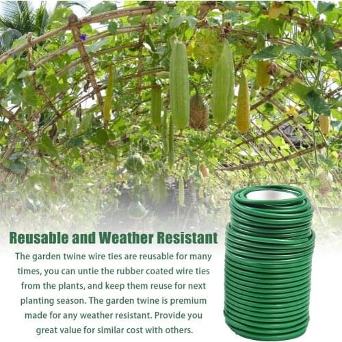 Garden Flexible Wire Tie Soft Twist Reusable Plant Vine Vegetable Support Tool Flexible Wire DIY Gardening Accessories
