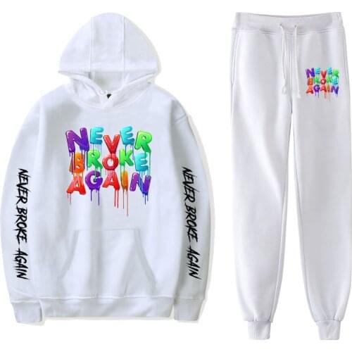 Hot Sale YoungBoy Never Broke Again Fashion Spring Autumn Hooded Sweater 2Pcs Women/Men Tracksuit Hoodies Pants Suit