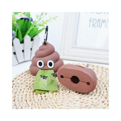 Pet Waste Bag Outdoor Portable Dog Garbage Bag Feces Dispenser Soft Silicone Poop Garbage Bag Outdoor Pet Cleaning Supplies