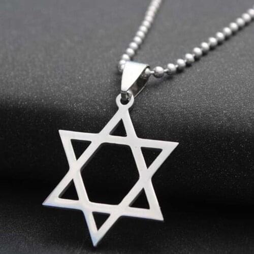1PC Color Star Hollow Pendant Chain Stainless Steel Mans Necklace Leather Choker Charm Women Simple Jewelry Gift N42