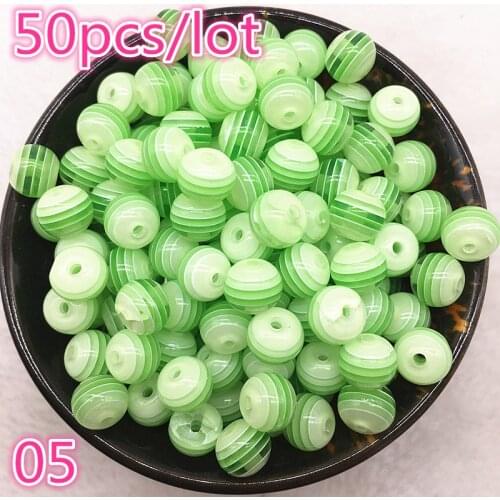 New Jewelry Transparent Resin Spacer Beads Ball Mixed Evil Eye Pattern About 50pcs 6mm 8mm #05