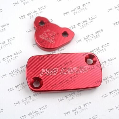 NEW Red CNC Front & Rear Brake Reservoir Fluid Cover Fit CR125 CR250 CR150R CRF250R CRF250X CRF450R CRF450X Motorcycle
