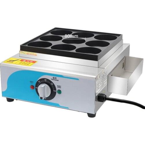 RJ-9KE Egg burger machine oven 4000W electric Chinese hamburger machine red bean cake machine egg meat burger machine