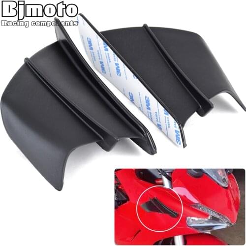 Motorcycle Front Fairing Aerodynamic Winglets Side Spoilers Decorative Dynamic Wing Kit Sticker For Yamaha Suzuk Sport Bike