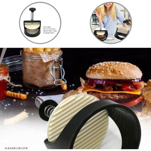 Practical Durable Non-stick Hamburger Press Good Quality Plastic Hamburger Mold Portable for BBQ