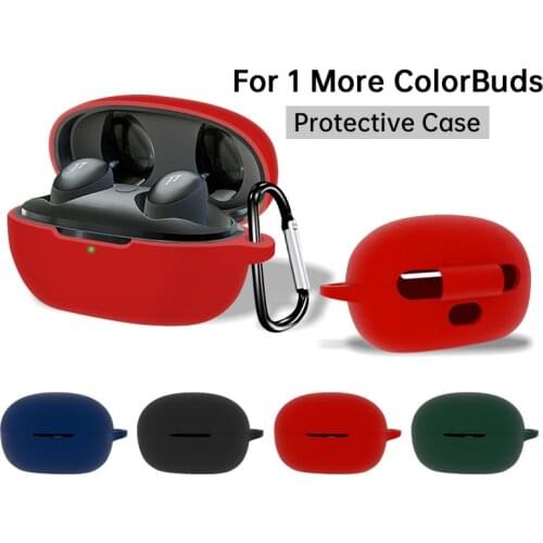 For 1More ColorBuds Case Cover Shockproof Soft Silicone Wireless Earphone Protective Case Earphone Covers Shell Accessories