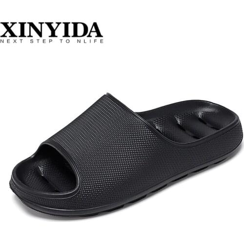 2021 Unisex Bathroom Leakage Home Slippers Non-slip Breathable Cool Beach Sandal Flip Flops Lightweight Summer Slides Men Women