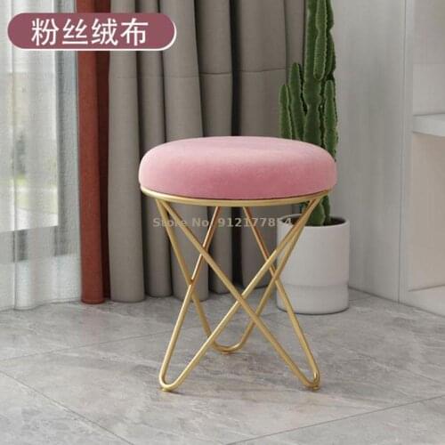 Nordic dressing stool light luxury makeup stool dressing table stool net red nail chair girl cute bedroom ins stool