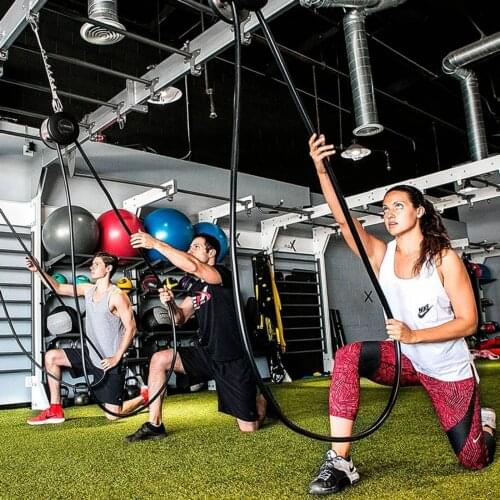 Gym Commercial Strength Training Telescopic Pull Rope Upgrade Bold Sling Multi-Function Portable Removable Smith Pulley Trainer