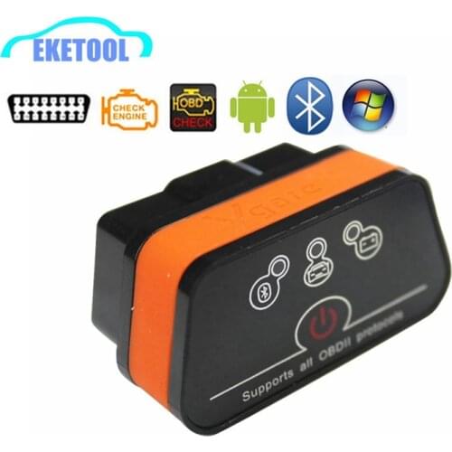 High Function OBD OBDII Tool ELM327 Bluetooth Vgate iCar2 Works Android/PC New Switch Reset Function ELM 327 OBD2 Interface