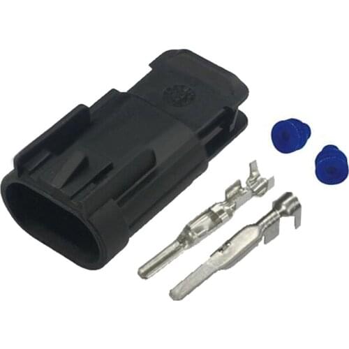 10 sets waterproof connector with automotive connector with terminal plug DJ7025D-2.8-11 2P