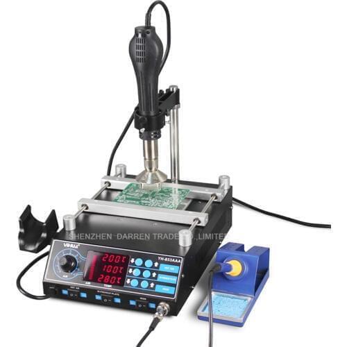 110V/220V Infrared BGA Rework Station 3 In 1 Preheating Station Hot Air Repair Station YIHUA-853AAA