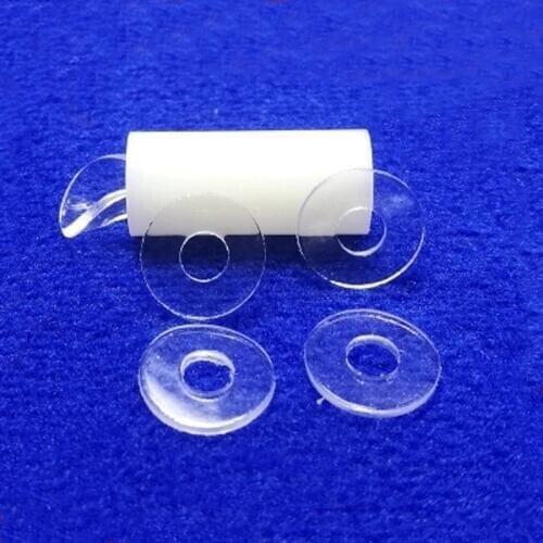 20Pcs M4 M5 PVC Transparent soft Gasket glue Round plastic Flat pad insulation Screw meson Anti-shedding washer 8mm-12mm L
