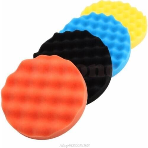 4pcs/Set 3/4/5/6/7 Inch Buffing Sponge Polishing Pad Hand Tool Kit For Car Polisher Wax Jy22 20 Dropship