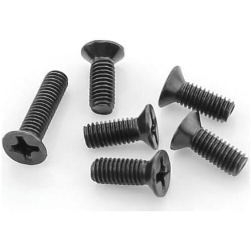 500pcs Flat head screws M3*7mm screws M3 screw black KM screws