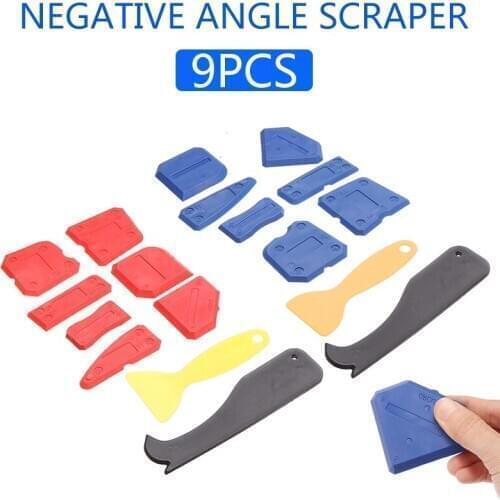 9Pcs Door Silicone Sealant Spreader Spatula Scraper Cement Caulk Removal Tool DIY Window Finishing Sealant Caulking Tool Kit