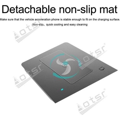 QI Car fast wireless charger For Volkswagen Bora 2019 Car infrared fast wireless Charging Car Phone Holder for iphone / Samsung