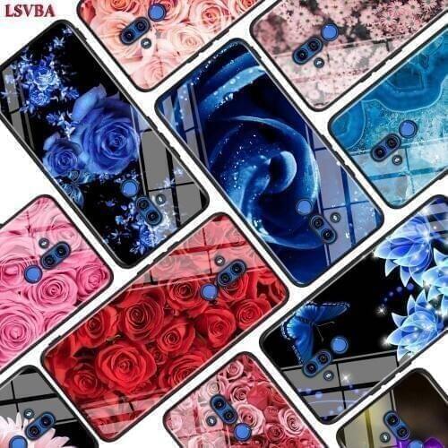 Black Cover Large swath of pink flowers for Huawei Mate 30 20 20X 10 Lite Y9 Y7 Y6 Y5 Pro Prime Lite 2019 2018 Phone Case