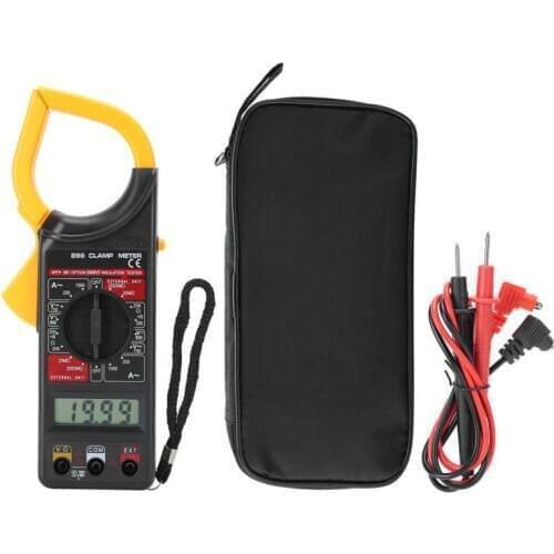 DT-266 Digital Clamp Meter Handheld Ammeter Voltmeter Electronic Multimeter Measuring Tool With Data Retention Function