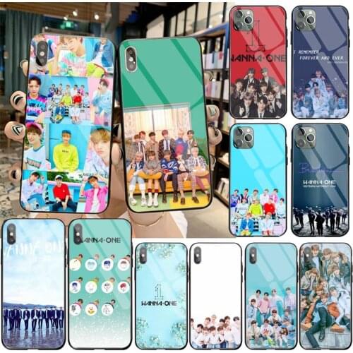 HUAGETOP KPOP WANNA ONE Custom Soft Phone Case Tempered Glass For iPhone 11 Pro XR XS MAX 8 X 7 6S 6 Plus SE 2020 case