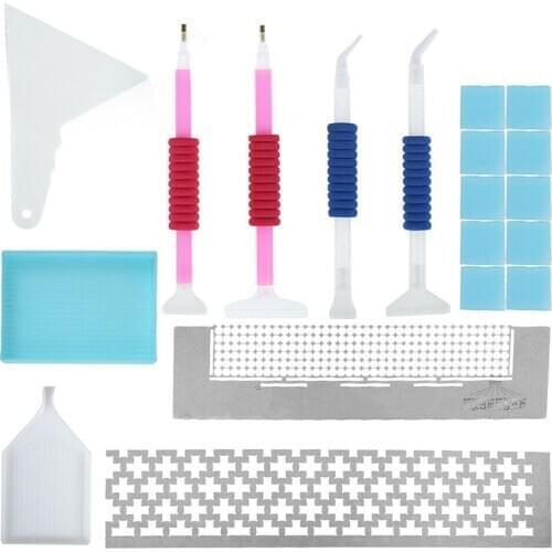 Diamond Painting Tools Kits Diamond Embroidery Accessories Sets Clay Tray Diamond Spray Paint Fixing Tool Set