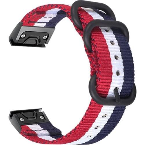 Nylon Watch Band For Garmin Fenix 6S 5S 20mm Wristband Quick Release Bracelet Strap For Fenix 6s Pro / 5s Plus / Descent Mk2S