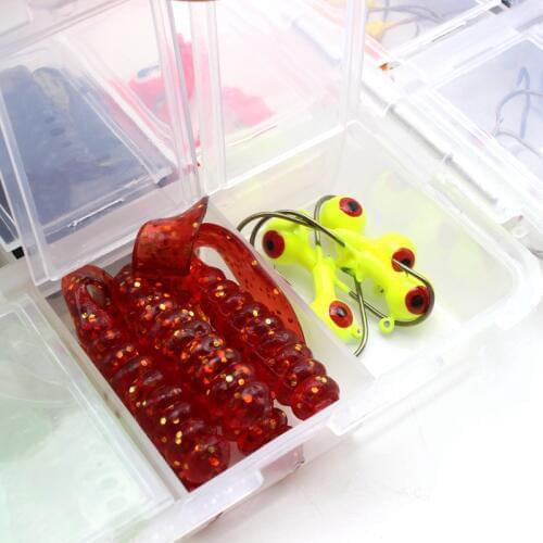 NEW 80pcs 6cm 8cm soft bait and 20pcs Hook sea fishing tackle wobbler jigging fishing lure silicone bait soft worm shrimp Set