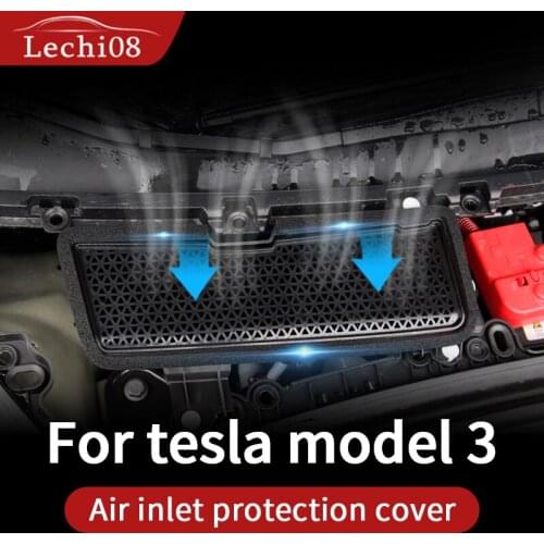Suitable for Tesla 21 Model 3 Air Conditioning Air Inlet Protector Tesla Modification Parts Dust Filter