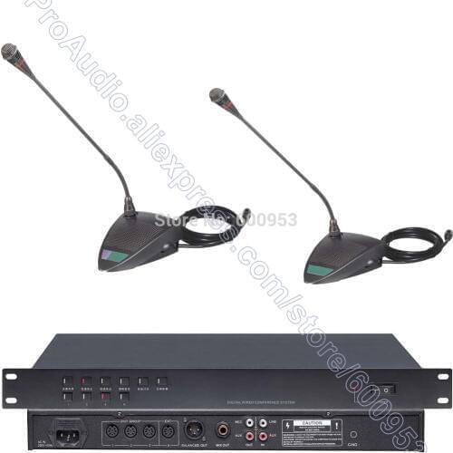 Professional Classical Digital Speak Talking Meeting Conference Mic Microphone System Chairman + Delegate MICWL 350U-C2