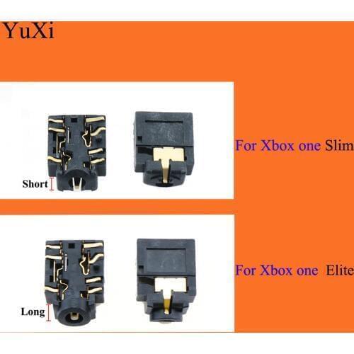 YuXi 3.5mm Headphone connector port socket controller headset jack plug port for Xbox One Slim Elite Gamepad