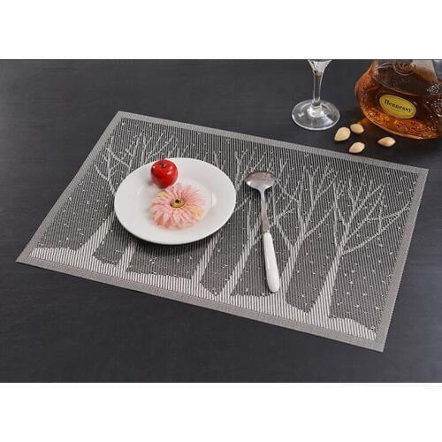 200pcs PVC Christmas Table Mat Table Placemat Kitchen Dinning Waterproof Table Cloth Pad Mat Table Decoration ZA5315