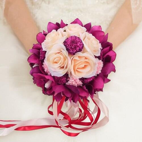 Wedding supplies Daquan bouquets bride simulation Korean hand flowers Chinese wedding bridesmaid photo studio