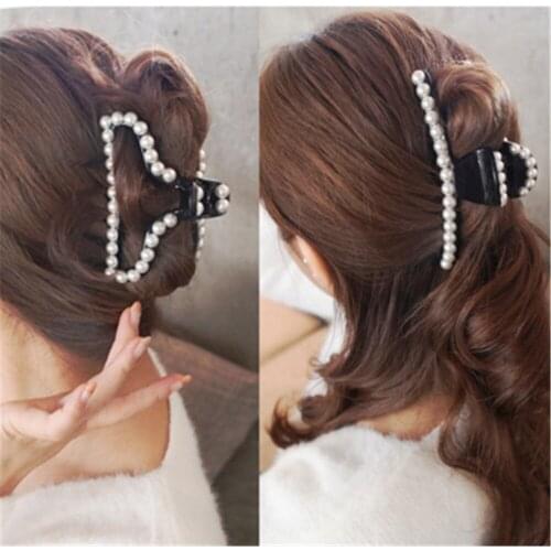 Adult Women Pearl Claws Hairpins Hair clips Fashion Korean Lady Girl Head wear Accessories Wholesale Gift Office