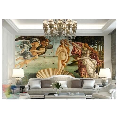 Customized 3D wallpaper 3d wall murals The birth of Venus super giant European paintings wallpaper