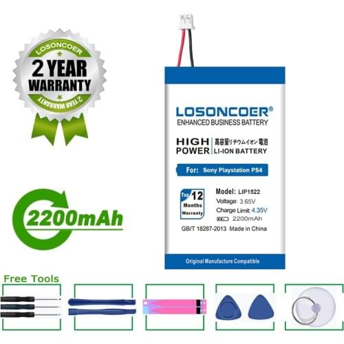 LOSONCOER LIP1522 Battery 2200mAh For Sony Gamepad PS4 Dualshock4 V1 Wireless controller CUH-ZCT1E CUH-ZCT1U CUH-ZCT1H/B