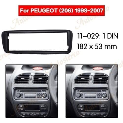Car Radio Fascia for PEUGEOT 206 Stereo Fascia Dash CD Trim Frame Dash CD DVD Frame Surround Panel