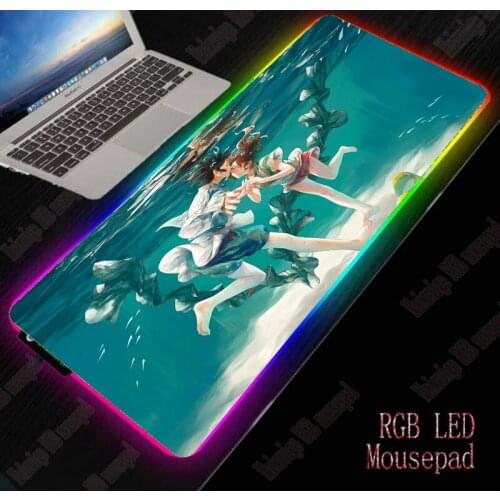 400X900CM Mairuige Anime Large RGB Non-slip LED Mouse Pad Gaming Accessories Laptop PC Mousepad XXL Keyboard Desk Mat