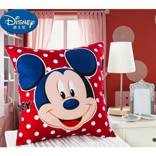Disney Minnie Mickey Mouse Cushion Case Pillow Case Cotton Cartoon Children girl boy kids Cushion Case Cover couple pillow case
