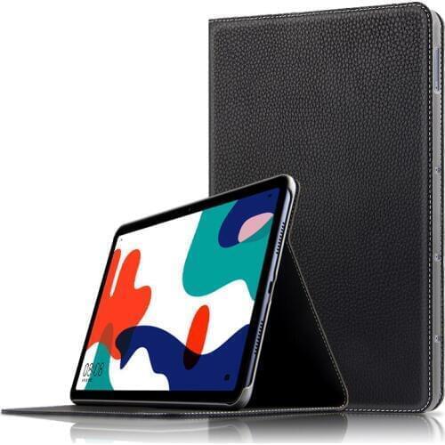 Case Cowhide For Huawei MatePad 10.4 inch BAH3-W09 BAH3-AL00 Tablet PC Protective Cover Shell Genuine Leather Stand Skin Case