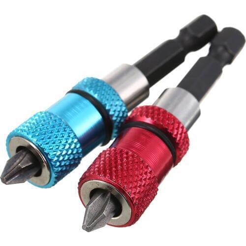 1pc Adjustable 1/4'' Hex Screw Depth Bit Holder Driver PH2 Bits Magnetic Tip Holder Home Screwdriver Tool Accessories Hand Tool