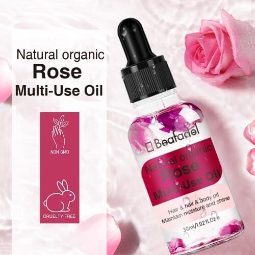 30ml Dried rose flower essential oil hair care skin care essential oil natural organic multi-use body oil face oil hair oil