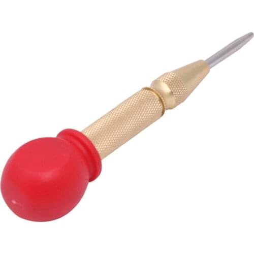 Fixmee 1pcHSS Center Punch Stator Punching Automatic Center Pin Punch Spring Loaded Marking Drilling Tool With Protective Sleeve