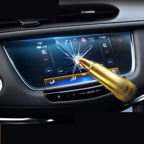 HD Anti Blue Light Navigation Screen Protective Steel Film For Cadillac ATSL XTS XT5 CT6 AAA405