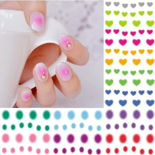 12 Sheets beauty flush nail art decoration stickers water decals iridescence nails sticker art flower