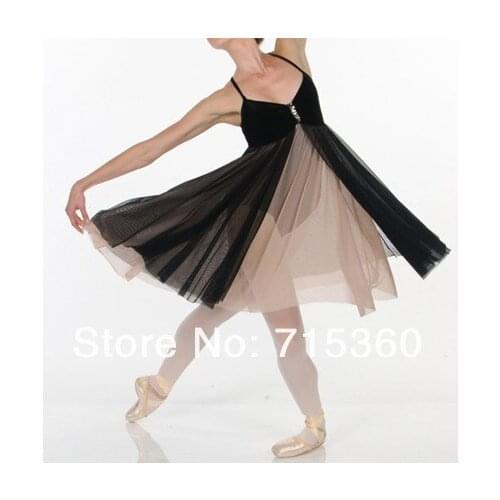 Top Quality Adult Ballet Dance Dress Women Practicing Skirt Leotard Lyrical Dress Dance Wear Ballet Performance Dress 01D0040