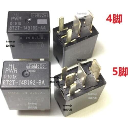 AZGIANT 4pin 5pin for Ford Motor Relay 8T2T-14B192-AA Escort Edge New Mondeo Blower Horn Air Conditioner Car Relay